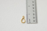 custom small handmade resin and dried flowers necklace in gold