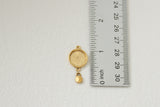 gold custom resin necklace flower preservation 