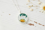 Custom Silver Preservation Necklace --Choose Your Specialty Shape-- | Handmade Resin Custom Preservation Jewelry from your Flowers, Ashes, Pet Hair