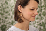 Custom Gold Preservation Earrings -- Choose Your Shape -- | Handmade Custom Resin Jewelry with your Flowers, Ashes, Pet Hair