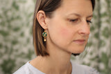 Custom Gold Preservation Earrings -- Choose Your Shape -- | Handmade Custom Resin Jewelry with your Flowers, Ashes, Pet Hair