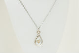 Custom Silver Preservation Mini Necklace -- Choose Your Shape-- | Handmade Custom Resin Jewelry with your Flowers, Ashes, Pet Hair