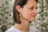 Custom Gold Preservation Earrings -- Choose Your Shape -- | Handmade Custom Resin Jewelry with your Flowers, Ashes, Pet Hair