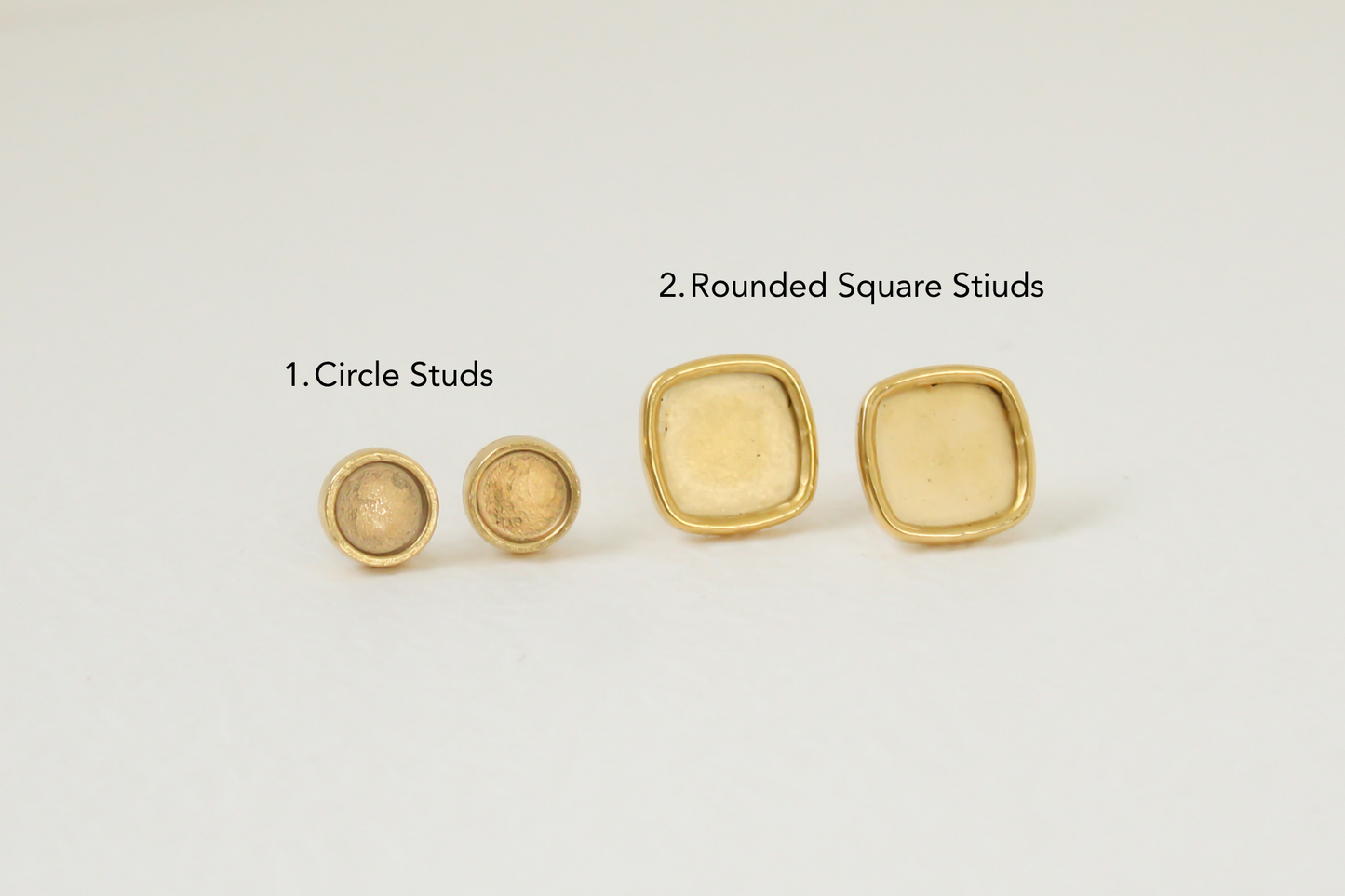 Custom Gold Preservation Earrings -- Choose Your Shape -- | Handmade Custom Resin Jewelry with your Flowers, Ashes, Pet Hair