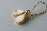 Gold Sparkly Teardrop Earrings