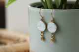 Shell Dangle Earrings in Gold