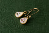 Gold Sparkly Teardrop Earrings