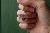 Rose Circle Necklace in Gold
