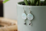 Shell Dangle Earrings in Silver