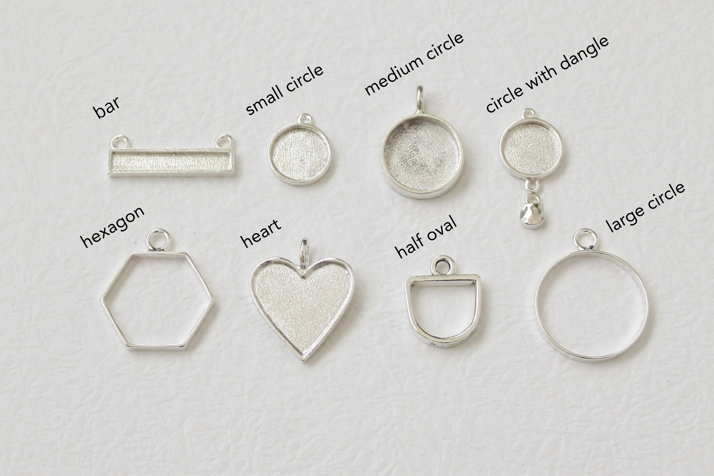 Custom Silver Preservation Necklace --Choose Your Specialty Shape-- | Handmade Resin Custom Preservation Jewelry from your Flowers, Ashes, Pet Hair