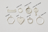 Custom Silver Preservation Necklace --Choose Your Specialty Shape-- | Handmade Resin Custom Preservation Jewelry from your Flowers, Ashes, Pet Hair
