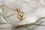 Moss Gold Mini Hexagon Necklace
