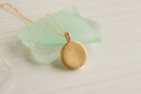 Two Tone Silver and Gold Circle Necklace